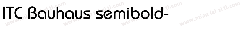 ITC Bauhaus semibold字体转换